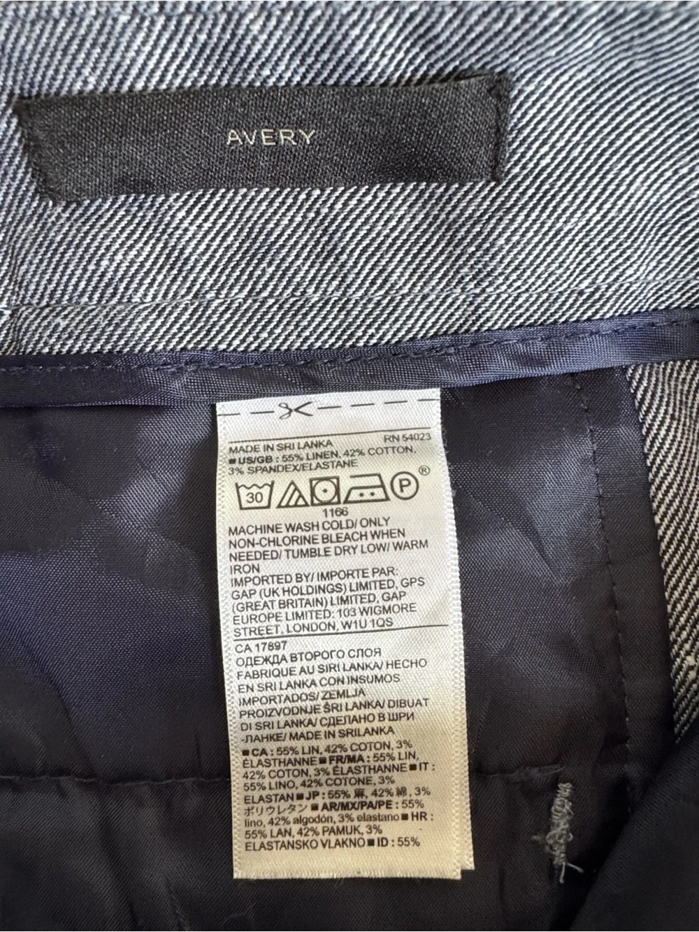 Avery Banana Republic size 4 Crop Pants
